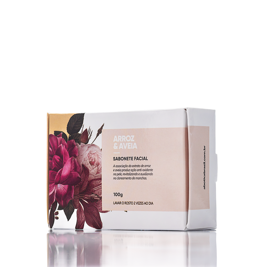 Sabonete Facial em Barra Arroz & Aveia 100g